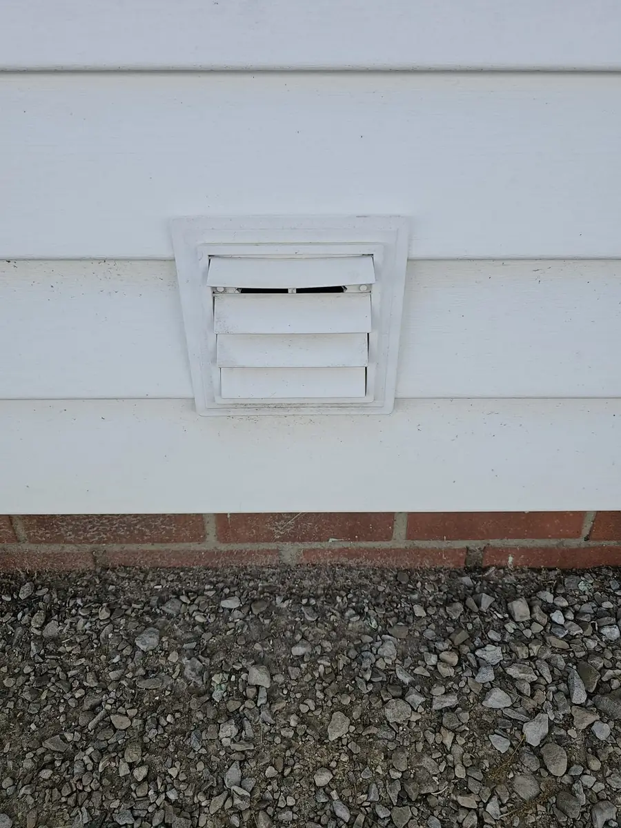 Dryer vent cover before